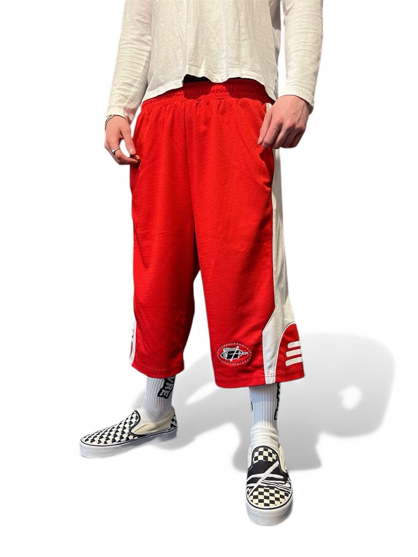 SPRY BBALL SHORTS (RED)