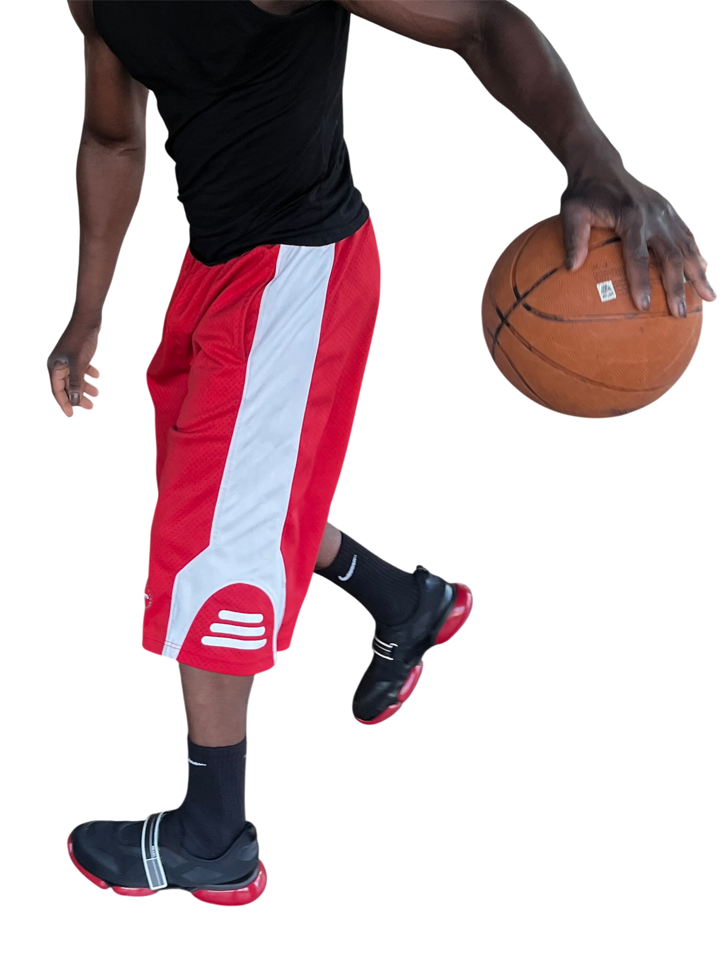 SPRY BBALL SHORTS (RED)